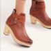 Free People Shoes | Free People! Bungalow Leather Wrap Ankle Boot | Color: Brown/Cream | Size: 10