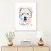 East Urban Home Westie by Lisa Whitehouse - Graphic Art Print Metal in Blue/Orange/White | 32 H x 24 W x 1 D in | Wayfair