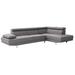 Gray Reclining Sectional - Glory Furniture Milan Modern Sectional | 30 H x 107 W x 76 D in | Wayfair G452-Sc
