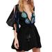Free People Dresses | Free People Cora Black Embroidered Dress | Color: Black/Blue | Size: Xs