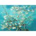 Vault W Artwork Almond Blossoms by Vincent Van Gogh - Wrapped Canvas Painting Print Canvas in Green/White | 20 H x 28 W x 1.25 D in | Wayfair