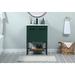 Beachcrest Home™ Bingen 24" Single Bathroom Vanity Set Wood/Marble in Green | 33.39 H x 24.02 W x 18.31 D in | Wayfair