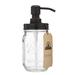 Jarmazing Products Mason Jar Soap & Lotion Dispenser Glass in Black | 7.5 H x 3 W x 3 D in | Wayfair mj-soap-blk-16