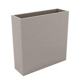 Vondom Wall Resin Pot Planter Resin/Plastic in Brown | 31.5 H x 47.25 W x 11.75 D in | Wayfair 42430A-TAUPE