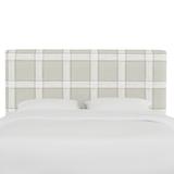 Rosalind Wheeler Feuerstein Panel Headboard Upholstered/Cotton in Gray | 51 H x 74 W x 4 D in | Wayfair 4FD605D913C641F48168834BD93E29B5