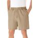 Men's Big & Tall Knockarounds® 6" Pull-On Shorts by KingSize in Khaki (Size 8XL)
