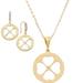 Kate Spade Jewelry | Kate Spade Symbols Floral Spade Pendant Necklace & Earrings Set | Color: Gold | Size: Os