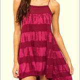 Free People Dresses | Free People Tie Dyed Wine Colored Dress | Color: Red | Size: M