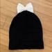 Kate Spade Accessories | Kate Spade Black Hat With Cream Bow | Color: Black/White | Size: Os