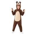 Funidelia | Bear Costume - Masha and The Bear for boy Masha and the Bear, Cartoons - Costumes for kids, accessory fancy dress & props for Halloween, carnival & parties - Size 4-6 years - Brown