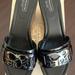 Coach Shoes | Coach Jen Black Patent Leather Platform Wedge Heel | Color: Black/Tan | Size: 7.5