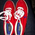 Polo By Ralph Lauren Shoes | Men’s Polo Humberto Red Canvas Casual Shoes 9d | Color: Red/White | Size: 9