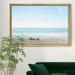 Dovecove Beachscape Photo V - Picture Frame Print on Canvas Canvas, Solid Wood in Blue | 26.5 H x 36.5 W x 1.5 D in | Wayfair