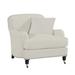 Armchair - Lillian August Albert 36" Wide Armchair Fabric in Gray | 36 H x 36 W x 42 D in | Wayfair LA7108C_LIMESTONE GREY