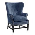 Wingback Chair - Lillian August Farrington 31" Wide Linen Wingback Chair Fabric in Gray | 44 H x 31 W x 35 D in | Wayfair LA4102C_CASTINE SLATE