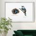 August Grove® 'Bird & Nest Study II' - Picture Frame Graphic Art on Canvas Canvas, in Black/Blue/White | 18.5 H x 24.5 W x 1.5 D in | Wayfair