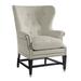 Wingback Chair - Lillian August Farrington 31" Wide Linen Wingback Chair Fabric in Gray | 44 H x 31 W x 35 D in | Wayfair LA4102C_Bowdoin Grey