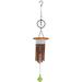 Dakota Fields Hakeem Boltonia Wind Chime Wood/Metal in Brown | 33 H x 6 W x 2.375 D in | Wayfair 83F4F68A04E54559B0BAF6AF24DFE2F2