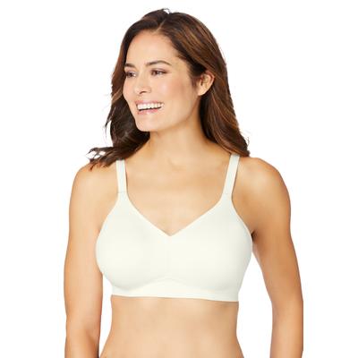 Plus Size Women's Wireless Back Smoothing Bra by Catherines in Ivory (Size 42 DDD)