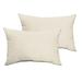 Birch Lane™ Almeda Outdoor Rectangular Pillow Cover & Insert Polyester/Polyfill blend in White | 12 H x 24 W x 6 D in | Wayfair