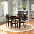 Andover Mills™ Gillies 4 - Person Dining Set Wood/Upholstered in Brown | Wayfair 2DC2561AF67F4B6B8F1F7F2E06D1054C