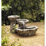 Mini Cascade Cast Stone Fountain Florence & New Italian Art Company | 34 H x 56 W x 26 D in | Wayfair 1530CH