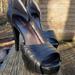 Nine West Shoes | Nine West Black Leather Heels 7 1/2 | Color: Black | Size: 7.5