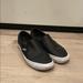Vans Shoes | Black Perforated Leather Slip On Vans | Color: Black | Size: 8.5