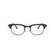 Ray-Ban Unisex Rx5154 CLUBMASTER-0RX51548049, Wrinnkled Black On Black, 51