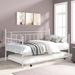 Red Barrel Studio® Dormon Twin Steel Daybed w/ Trundle Metal in Gray | 41.73 H x 40.94 W x 77.32 D in | Wayfair BF3B62EE5A594645976763E361FBDB8C