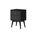 Flynn Nightstand In Black - Alpine Furniture 966BLK-02