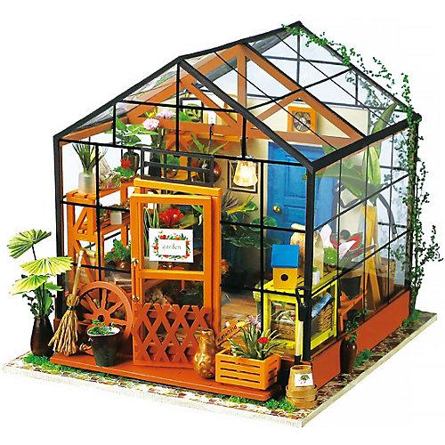 Cathy's Flower House - 3D-Holzpuzzle Miniaturhaus-Bastelset, 231 Teile bunt