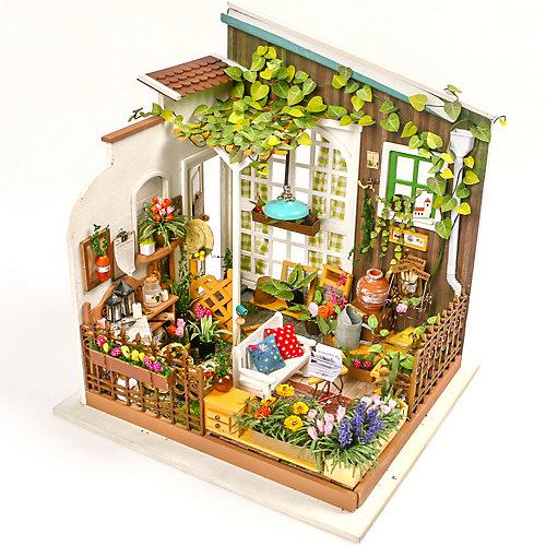 Miller's Garden - 3D-Holzpuzzle Miniaturhaus-Bastelset, 210 Teile bunt