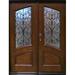 Asian Pacific Products Inc. Wood Prehung Front Entry Doors Wood in Brown/Red | 30 W in | Wayfair DMH-7619-5-IRON-RH