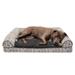 Southwest Kilim Orthopedic Sofa Pet Bed, 36" L X 27" W X 6.5" H, Boulder Gray, Large