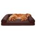 Quilted Full Support Sofa Pet Bed, 40" L X 32" W X 8" H, Coffee, X-Large, Brown