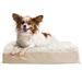 Ultra Plush Deluxe Orthopedic Pet Bed, 20" L X 15" W X 3" H, Cream, Small