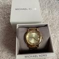 Michael Kors Accessories | Michael Kors Norie Roman Numeral Gold Tone Watch | Color: Gold | Size: Os