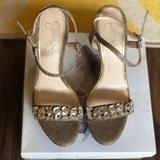 Jessica Simpson Shoes | Jessica Simpson Kanady Heels | Color: Gold | Size: 8.5