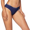 Emporio Armani Women's Neo Romantic-Fancy Cotton Brief, Blue (Blu Indaco 15434), 8 (Size: X-Small)