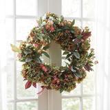 Faux Floral Hydrangea Wreath - Ballard Designs - Ballard Designs