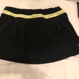 Adidas Skirts | Adidas Black Tennis Skirt/Skort - Medium | Color: Black/Green | Size: M