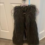 Zara Jackets & Coats | Faux Fur Vest | Color: Gray | Size: M