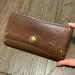 Coach Bags | Coach Pebbled Brown Leather Checkbook Wallet | Color: Brown | Size: Os