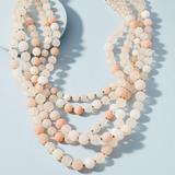 Anthropologie Jewelry | Anthropologie Summer Frost Layered Necklace | Color: Cream/Gray | Size: Os