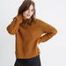Madewell Sweaters | Madewell Mockneck Side-Button Pullover Sweater | Color: Gold | Size: S