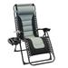 Arlmont & Co. Stabilizers Reclining Zero Gravity Chair Metal in Gray/Black | 41.5 H x 25.59 W x 35.43 D in | Wayfair