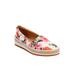 Women's The Spencer Slip On Flat by Comfortview in Hawaiian Floral (Size 7 1/2 M)