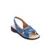 Extra Wide Width Women's The Pearl Sandal by Comfortview in Navy (Size 9 1/2 WW)