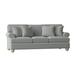 Braxton Culler Artisan Landing 86" Rolled Arm Sofa w/ Reversible Cushions Polyester in Gray/White/Blue | 37 H x 86 W x 39 D in | Wayfair